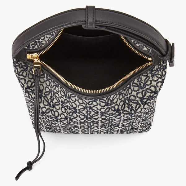 Bag Loewe Cubi Malý anagram Jacquard Navy/Black