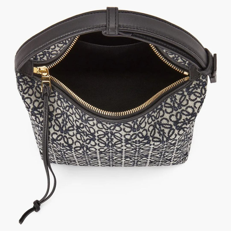 Bag Loewe Cubi Malý anagram Jacquard Navy/Black