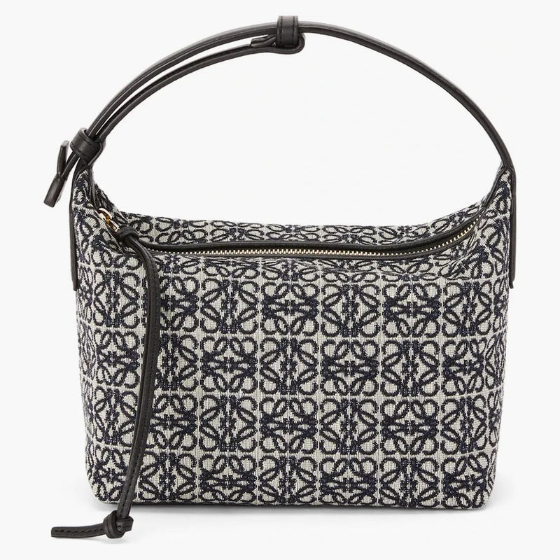 Bag Loewe Cubi Malý anagram Jacquard Navy/Black
