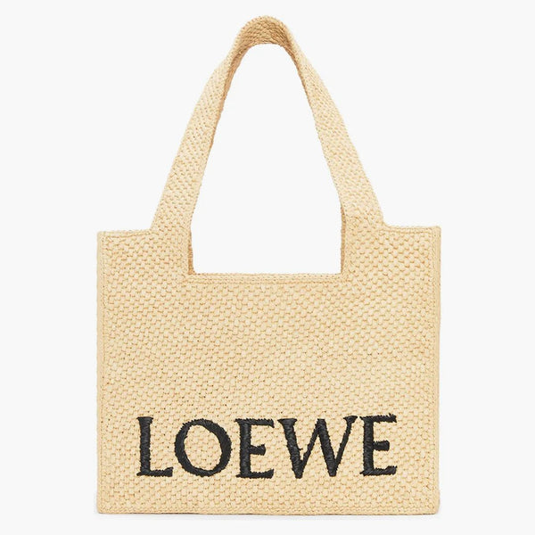 Loewe Front Dead Medium Raffia Natural