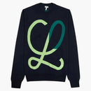 Loewe l Intarsia Wool Sweater Blue/Green