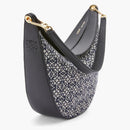 Bolso de hombro Loewe Luna Anagram Jacquard Navy/Black
