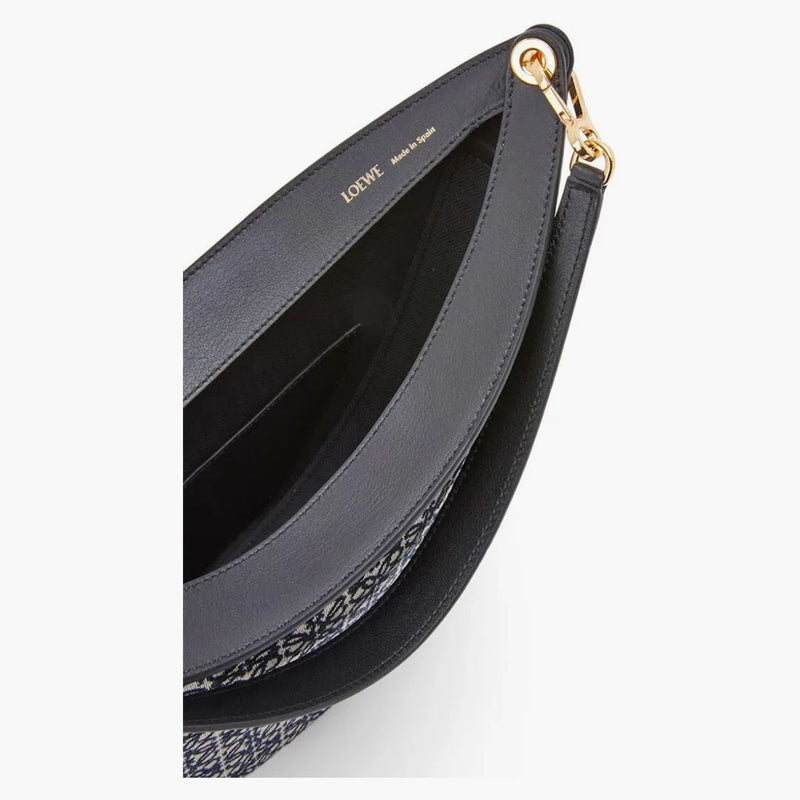 Loewe Luna Shoulder Bag Anagram Jacquard Navy/Black