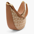 Loewe Luna Shoulder Bag Anagram Jacquard Tan/Pecan