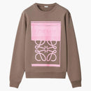 Loewe photocopy anagram sweatwshirt warm gray/pink