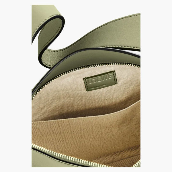 Sacca di hobo puzzle loewe in nappa calfkin avocado verde