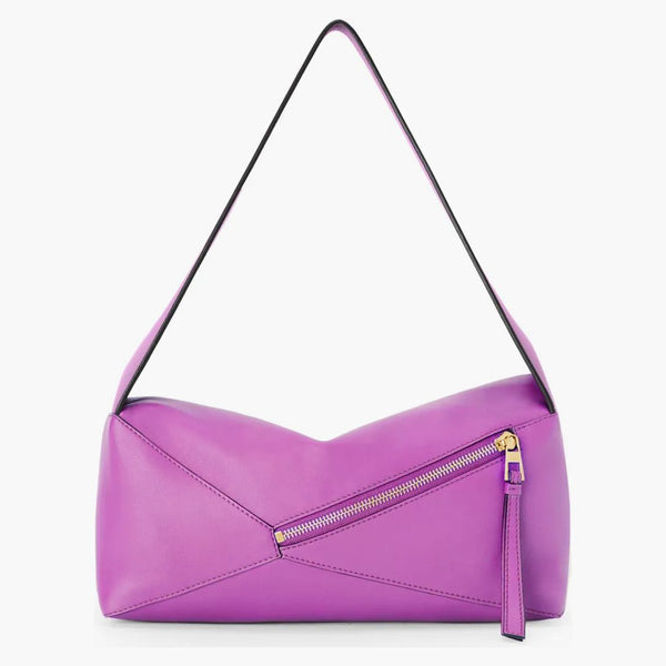 Sacca di hobo puzzle loewe in panorama nappa viola luminoso