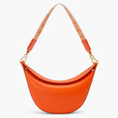 Loewe Small Luna Bag in Satin Calfskin and Jacquard Orange