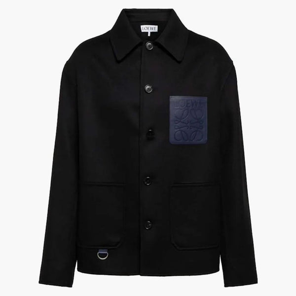 Lana da lavoro da lavoro loewe e giacca cashmere nera