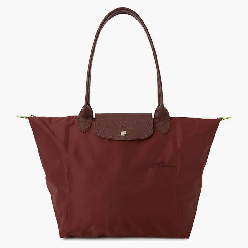 Longchamp Le Pliage Green L Shoulder Bag Wine