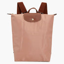 Longchamp Le Pliage Green M Backpack Indianpink