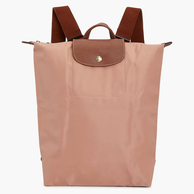 Longchamp Le Pliage Green M Backpack Indianpink