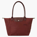 Longchamp Le Pliage Green M Shoulder Bag Wine