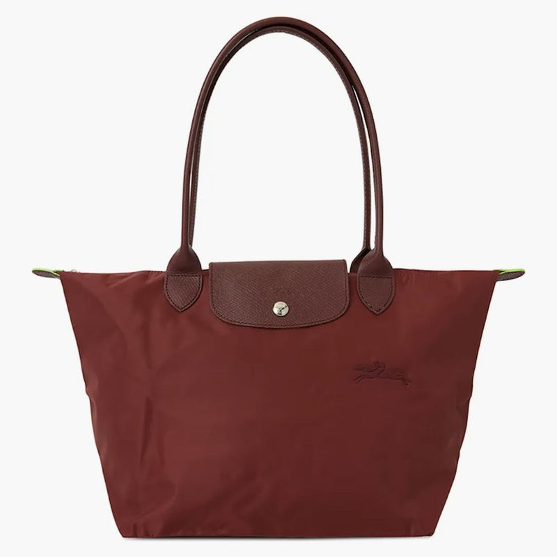 Longchamp Le Pliage Green M Shoulder Bag Wine