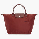 Longchamp Le Pliage Green M Tote Bag Wine