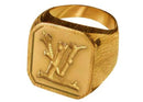 Louis Vuitton Lv Wood Ring Aged Gold