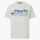 Louis Vuitton 3d Lv Graffiti Embroidered T-shirt White Blue
