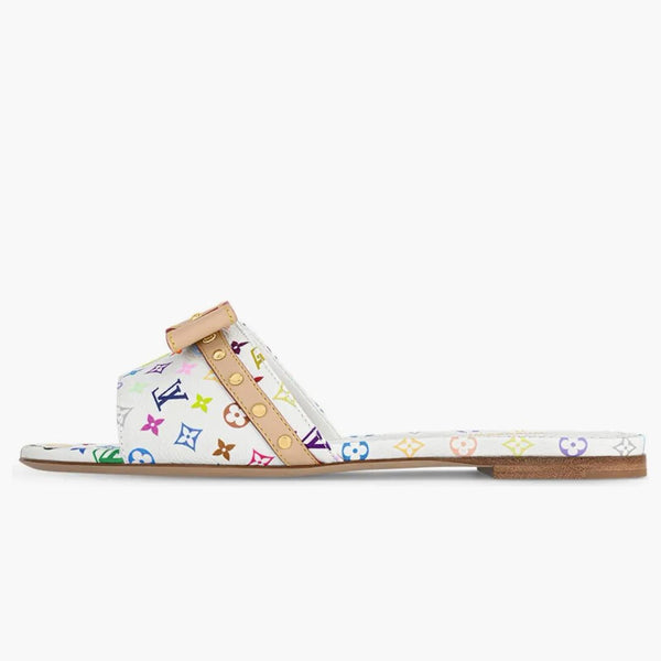 Louis Vuitton 6am Flat Mule Takashi Murakami White (women's)