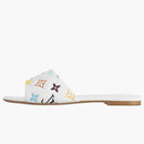 Louis Vuitton 6am Flat Mules Takashi Murakami White (women's)