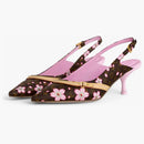 Louis Vuitton X Takashi Murakami 6am Slingback Pump Cherry Blossom Sakura Brown (women's)