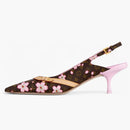 Louis Vuitton X Takashi Murakami 6am Slingback Pump Cherry Blossom Sakura Brown (women's)
