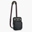 Louis Vuitton Amazone Sling Monogram Eclipse Patchwork Gray/black