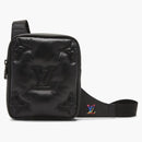 Louis Vuitton Asymetrical Sling Bag Monogram Puffer Black