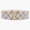 Louis Vuitton Belt Initiales Damier Azur Blue/white
