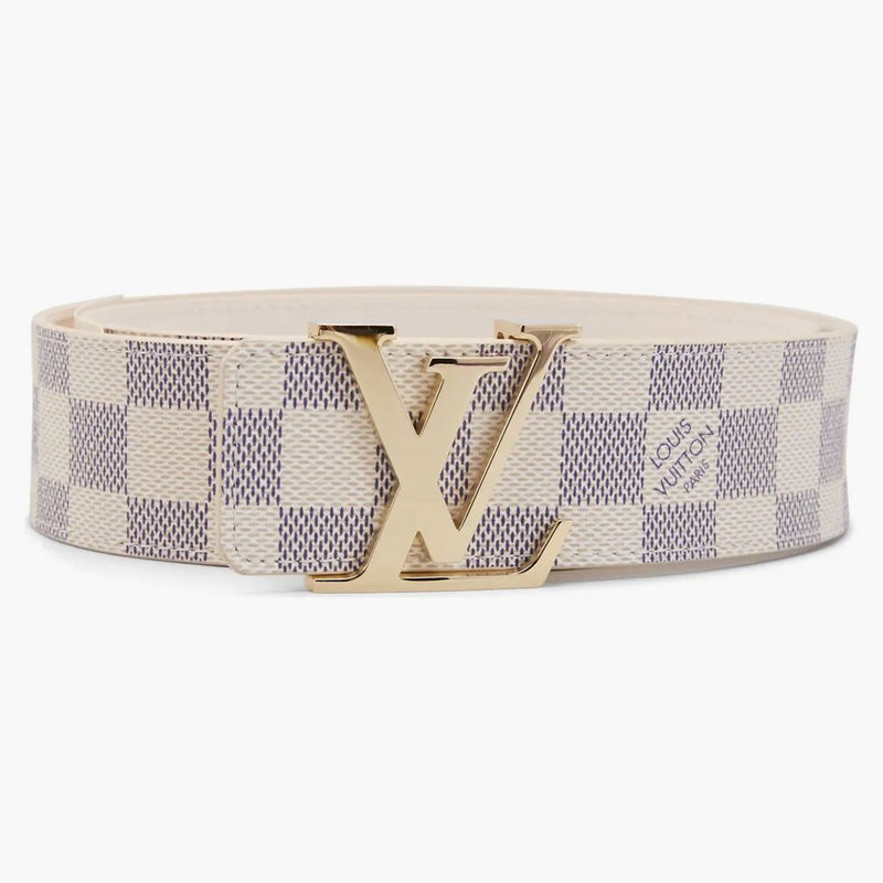 Louis Vuitton Belt Initiales Damier Azur Blue/white