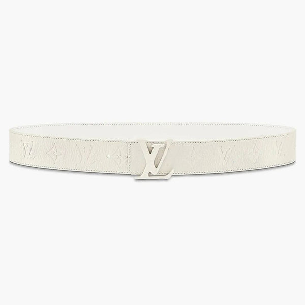 Louis Vuitton Initials Shape Belt Monogram 40mm Powder White