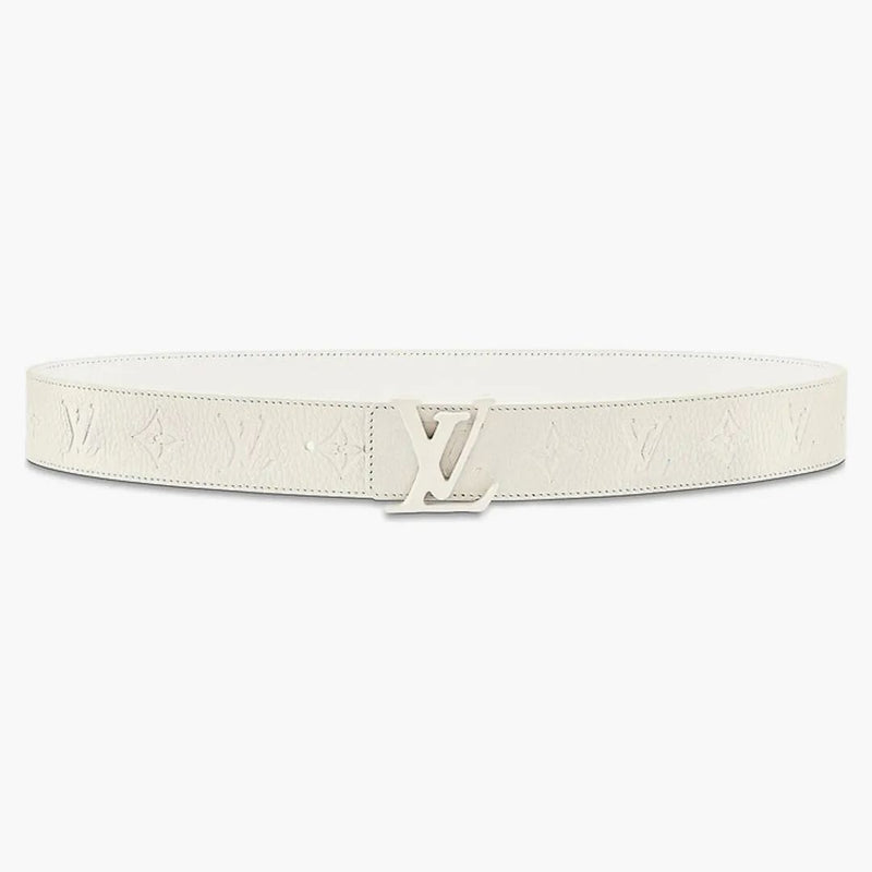 Louis Vuitton Initials Shape Belt Monogram 40mm Powder White