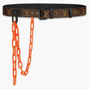 Louis Vuitton Signature Belt Monogram Chains 35mm Brown/orange