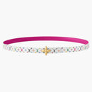 Louis Vuitton X Takashi Murakami Flowergram 15mm Reversible Belt White Multicolored