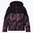 Louis Vuitton Bimaterial Hooded Down Jacket Black/violet