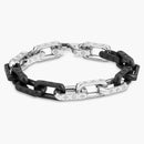 Louis Vuitton Bracelet Monogram Chain Silver-tone/black