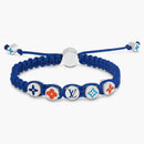 Louis Vuitton Bracelet Monogram Colours Braided Dark Blue
