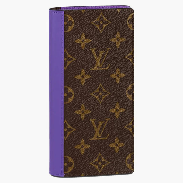 Louis Vuitton Brazza Wallet Monogram Macassar Brown/purple