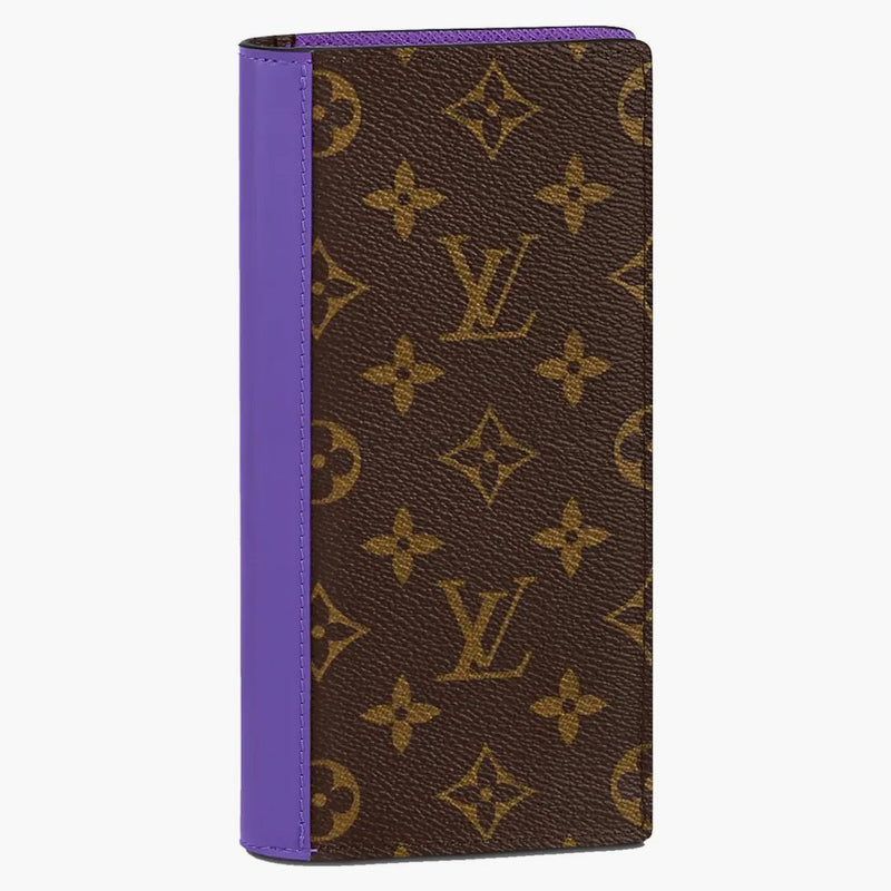 Louis Vuitton Brazza Wallet Monogram Macassar Brown/purple
