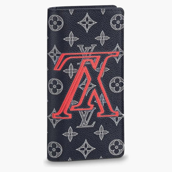 Louis Vuitton Brazza Wallet Monogram Upside Down Ink Navy