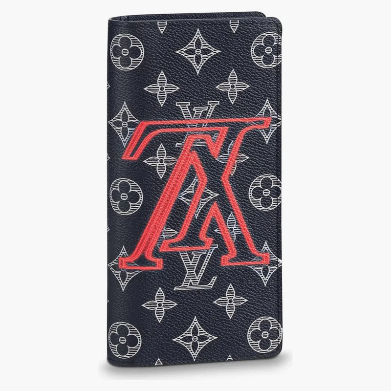 Louis Vuitton Brazza Wallet Monogram Upside Down Ink Navy