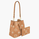 Louis Vuitton Noe Noe Bucket Bag Mm Bicolour Monogram Empreinte Arizona Beige/cream