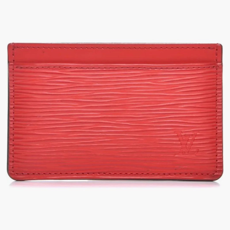 Louis Vuitton Card Holder Epi Coquelicot