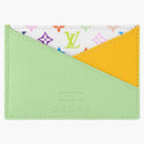 Louis Vuitton X Takashi Murakami Criss-cross Card Holder Multicolored/green Tea/gingko Yellow
