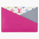 Louis Vuitton X Takashi Murakami Criss-cross Card Holder Multicolored/kabira Blue/rose