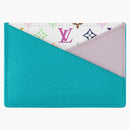Louis Vuitton X Takashi Murakami Criss-cross Card Holder Multicolored/kawaii Pink/washed Blue