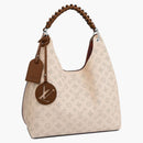 Louis Vuitton Carmel Mahina Hobo Bag Cream
