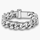 Louis Vuitton Chain Links Bracelet Engraved Monogram Silver