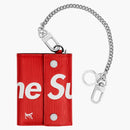 Louis Vuitton X Supreme Chain Wallet Epi Red