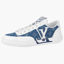 Louis Vuitton Charlie Trainers Monogram Denim White Blue