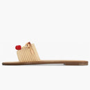 Louis Vuitton Cherry Lily Flat Mule X Takashi Murakami Raffia